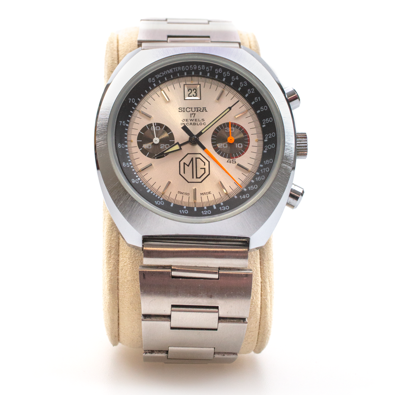 SICURA MG Chronograph Date 50th Anniversary 1925-1975 Limited Edition Racing Stainless Steel 43mm