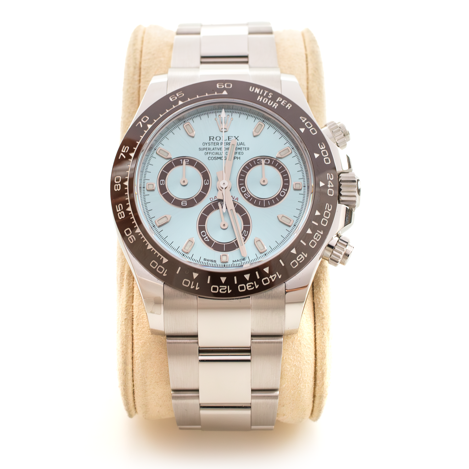ROLEX Daytona 116506 Platinum Chronograph Ceramic 40mm Ice Blue 2020 FULL SET