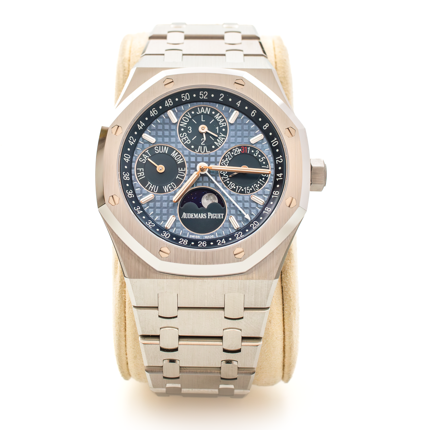 AUDEMARS PIGUET 26574ST Royal Oak Perpetual Calendar Blue 26574 Steel 41mm 2022 FULL SET