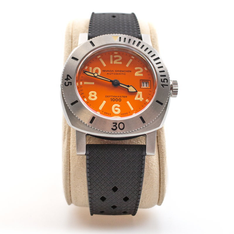​NIVADA GRENCHEN Depthmaster 1000 Orange LIMITED EDITION /10 14126A01 Date Automatic 39mm