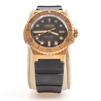​LAVENTURE Sous Marine Bronze Sports Black Red Line Limited Edition /50 Automatic 41mm 2019 FULL SET