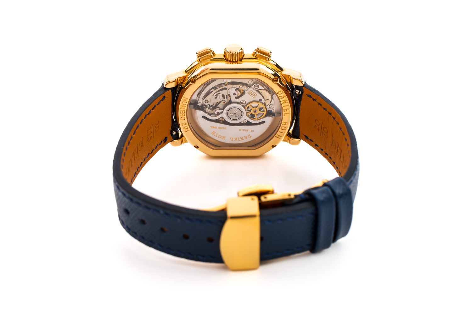 DANIEL ROTH S247.X.40 Masters Chronograph S247 El Primero 400 Yellow Gold  Champagne 38mm