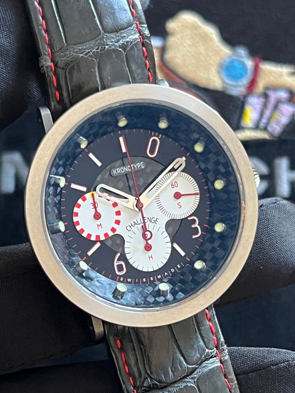 ​KRONOTYPE Ferrari Challenge Chronograph MDQS-2 Challenge Limited Edition 1/36 Carbon Fiber FULL SET