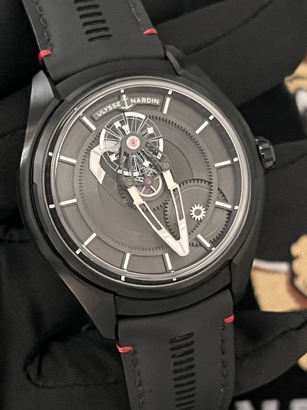 ULYSSE NARDIN Freak X 2303-270.1 BLACK Tourbillon Carousel Titanium Red Automatic 43mm PVD 2021 FULL SET
