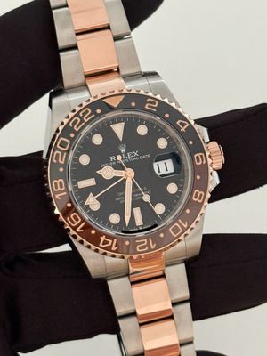 ​ROLEX GMT-Master II 126711CHNR Root Beer Rose Gold Stainless Steel 40mm Automatic FULL SET 2024