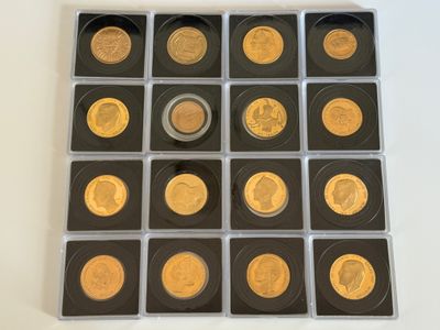 NUMISMATIC COLLECTOR GOLD COINS 255.86 Grams 9.025 Ounces 22x Luxembourg Period 1964-2003 NUMISMATIC COLLECTOR GOLD COINS 255.86 Grams 9.025 Ounces 22x Luxembourg Period 1964-2003