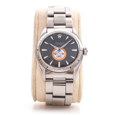 ​ROLEX 6423 Oyster Precision Abu Dhabi Defence Forces UAE Military 34mm Black Steel 1957