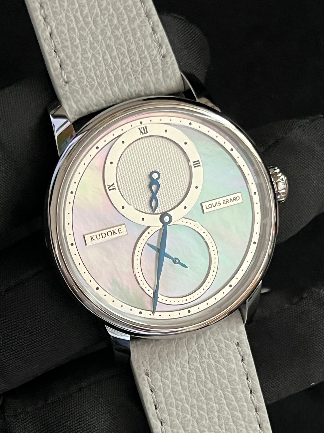 ​Louis Erard X KUDOKE Le Regulateur White Mother of Pearl MOP Automatic 42mm Stainless Steel Limited Edition /78 FULL SET