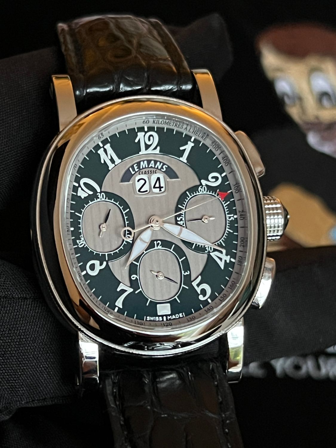 RICHARD MILLE LE MANS CLASSIC 550​ Green Chronograph Date Limited Edition /600 Automatic FULL SET 2005