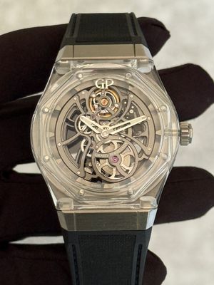 ​GIRARD PERREGAUX Laureato Absolute Light Sapphire Skeleton 81071-43-231-FB6A Limited Edition /88 Titanium 44mm Automatic Circa 2021