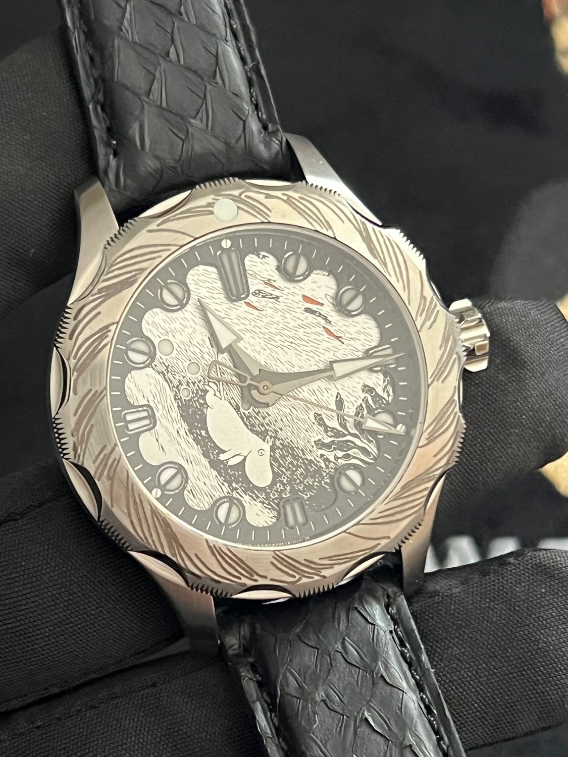 ​SARPANEVA S.U.F Helsinki X Moomin Diver Black Stainless Steel Limited Edition /26 FULL SET 2024