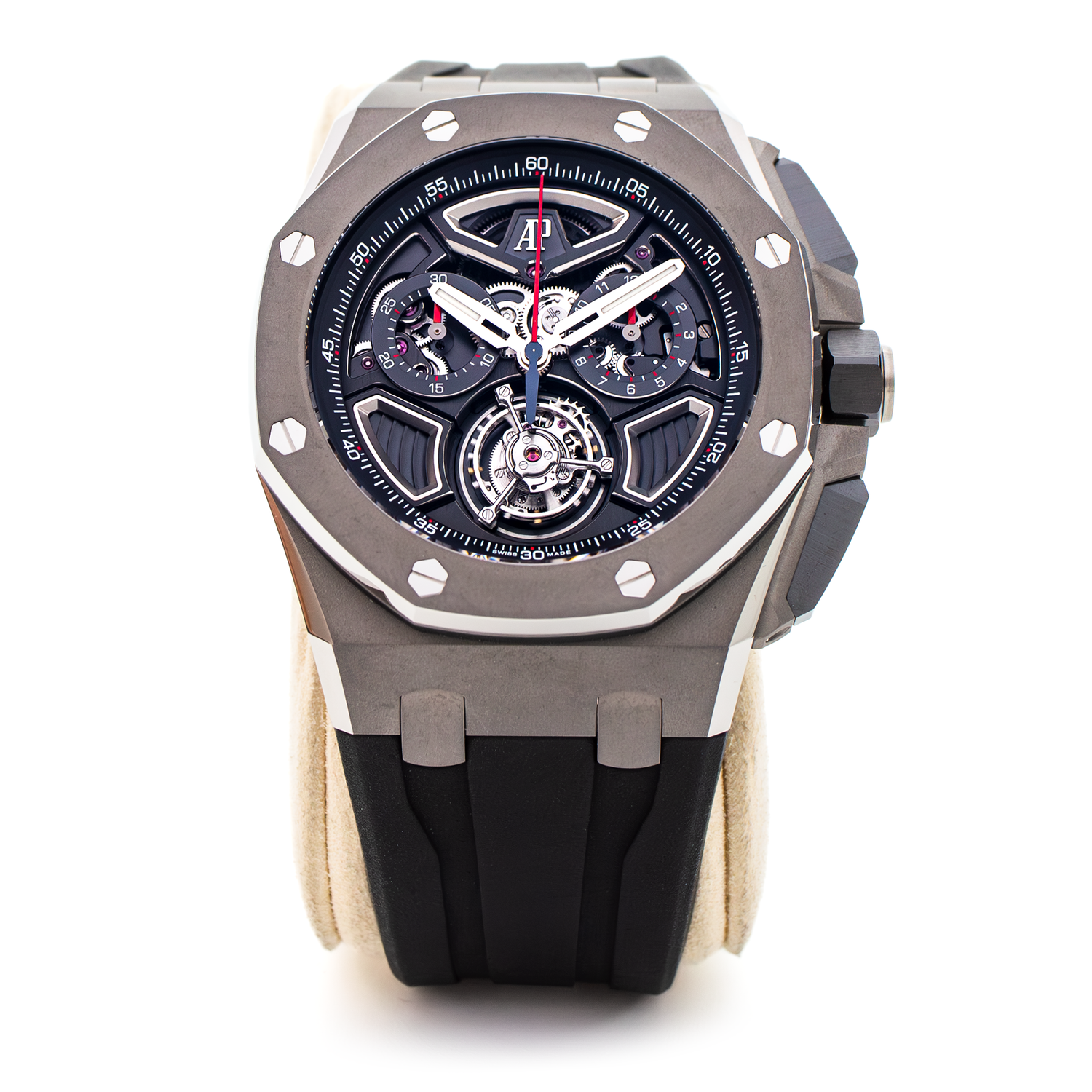 ​AUDEMARS PIGUET Royal Oak Offshore Tourbillon Chronograph Flying 26622TI.GG.D002CA.01 Limited Edition /100 Titanium Automatic 43mm FULL SET 2021