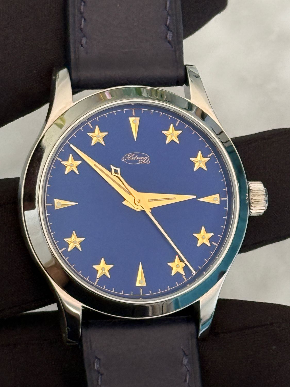 ​HABRING² Erwin Star SJX Limited Edition /50 Blue 10th Anniversary Stainless Steel 38.5mm Manual FULL SET 2021