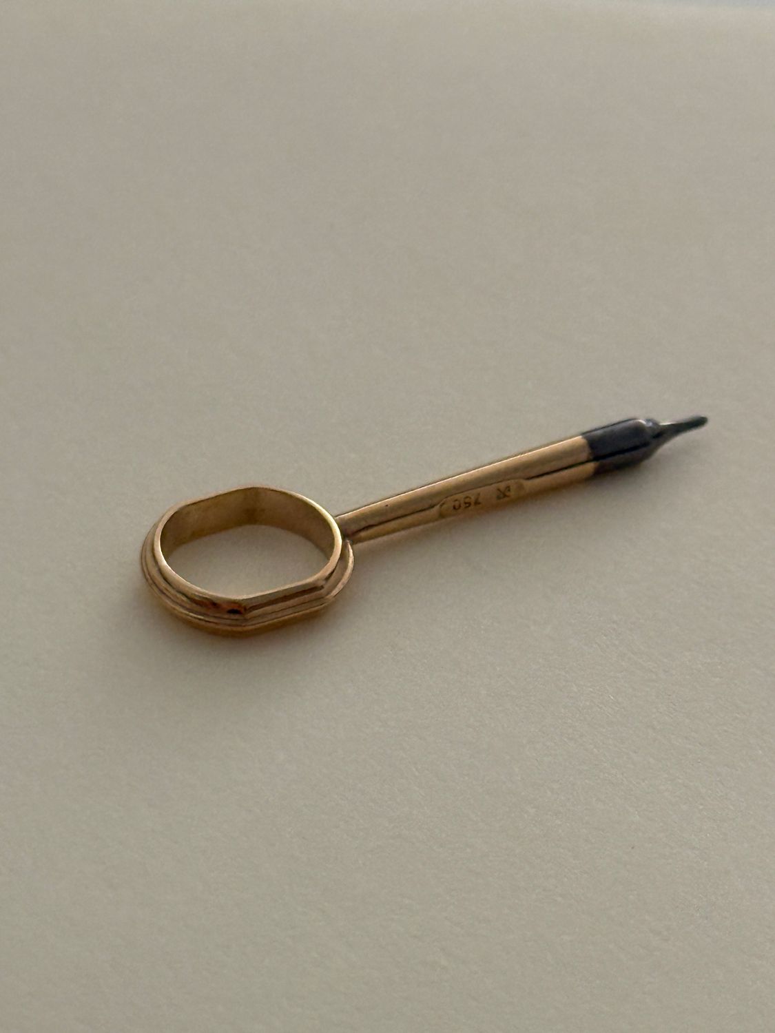 DANIEL ROTH Pin Pusher Setting Tool Stylus Date Calendar Tourbillon Complications 1990’s 18k Yellow Gold 750 DANIEL ROTH Pin Pusher Setting Tool Stylus Date Calendar Tourbillon Complications 1990’s 18k Yellow Gold 750