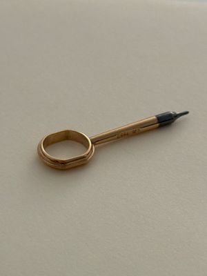 DANIEL ROTH Pin Pusher Setting Tool Stylus Date Calendar Tourbillon Complications 1990’s 18k Yellow Gold 750 DANIEL ROTH Pin Pusher Setting Tool Stylus Date Calendar Tourbillon Complications 1990’s 18k Yellow Gold 750