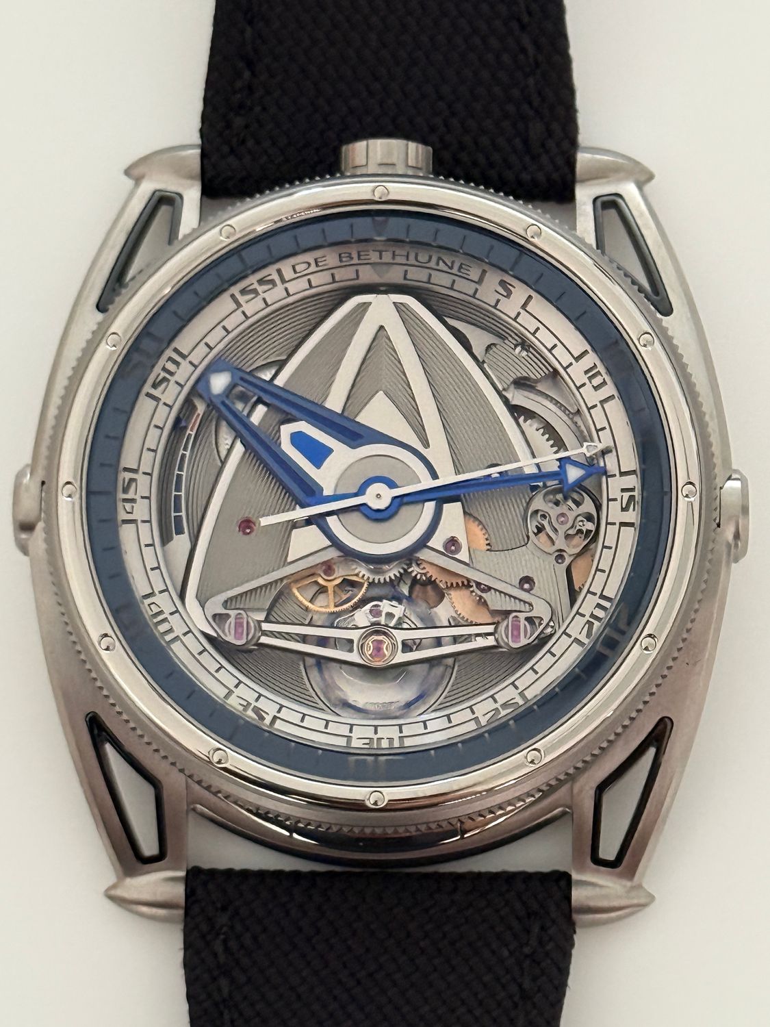 ​DE BETHUNE DB28GS Grand Bleu DB28GSV2AN Grand Sport Diver Manual Titanium 44mm FULL SET 2024