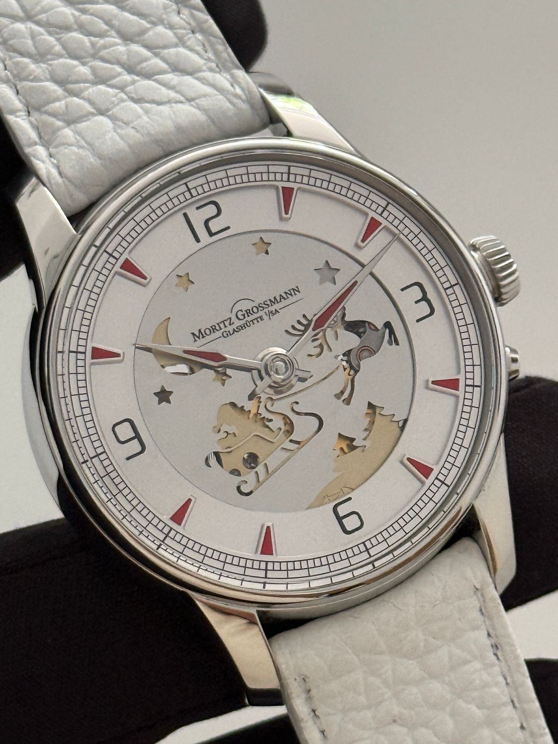 ​MORITZ GROSSMANN Atum Pure Santa Claus Christmas Piece Unique 1/1 MG-002084 Manual Stainless Steel 41mm 2018
