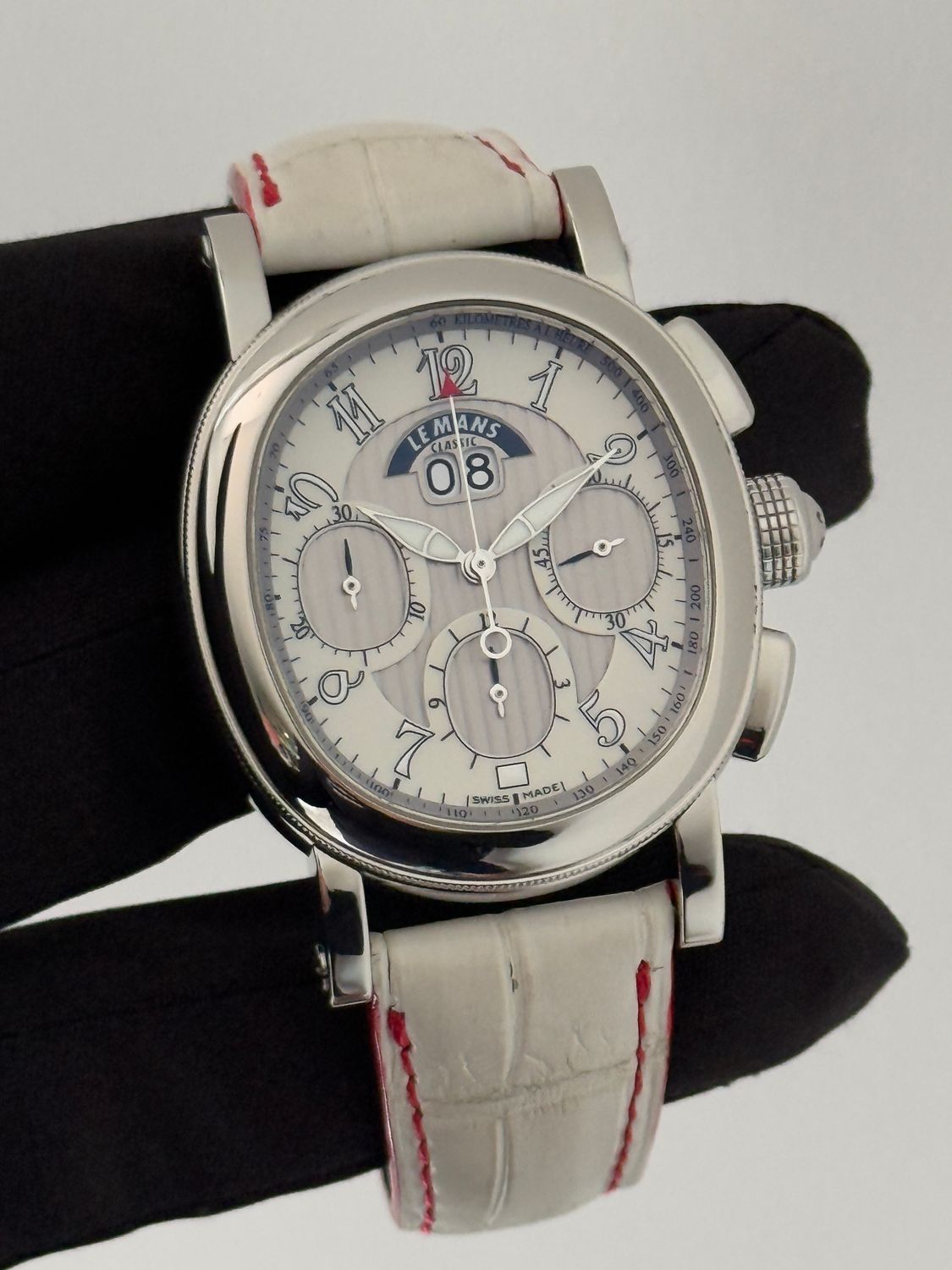 ​RICHARD MILLE Le Mans Classic 550 White Chronograph Date Limited Edition Stainless Steel Automatic 41.5mm x 37mm 2005