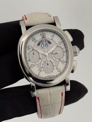 ​RICHARD MILLE Le Mans Classic 550 White Chronograph Date Limited Edition /600 Stainless Steel Automatic 41.5mm x 37mm 2005
