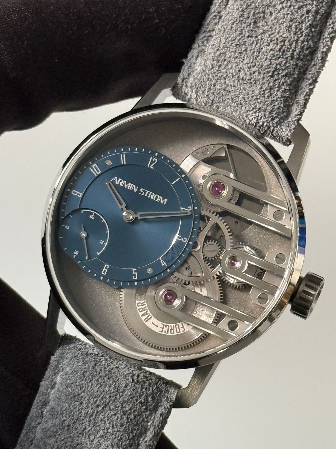 ARMIN STROM Gravity Equal Force ST19-GEF.05 Manufacture Edition Blue Small Seconds Cal. ASB19 Stainless Steel 41mm Automatic FULL SET 2025