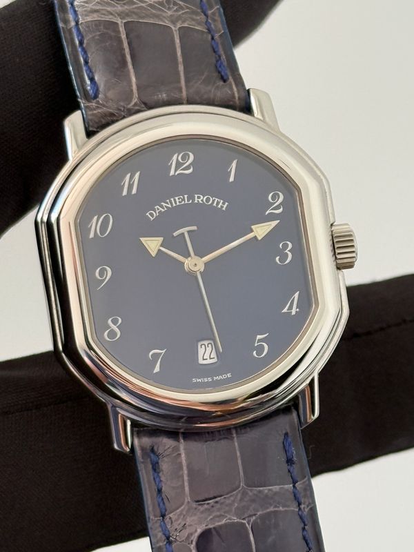 ​DANIEL ROTH Le Sentier T157 Midnight Blue Lacquer Stella Date Breguet Stainless Steel 32mm Automatic 1996
