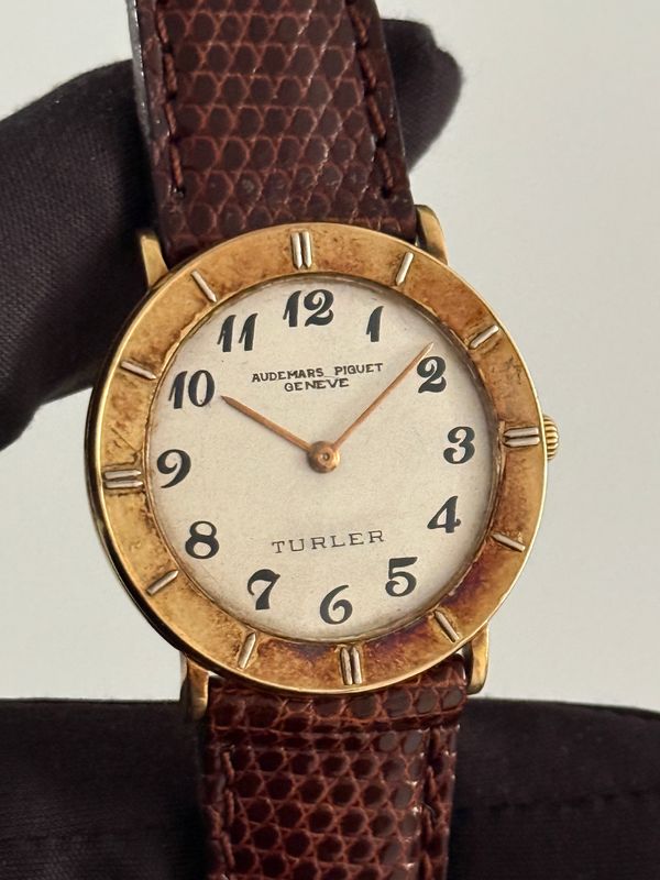 ​AUDEMARS PIGUET 5143 Disco Volante Ultra Thin Turler UFO Flying Saucer Cream Breguet 32mm 18k Yellow Gold Manual Cal. 2003 1950's