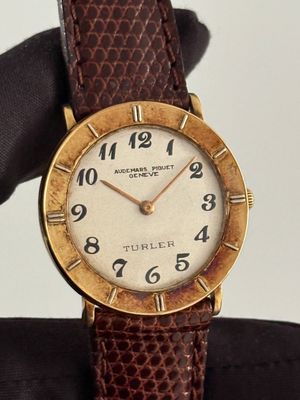 ​AUDEMARS PIGUET 5143 Disco Volante Ultra Thin Turler UFO Flying Saucer Cream Breguet 32mm 18k Yellow Gold Manual Cal. 2003 1950's