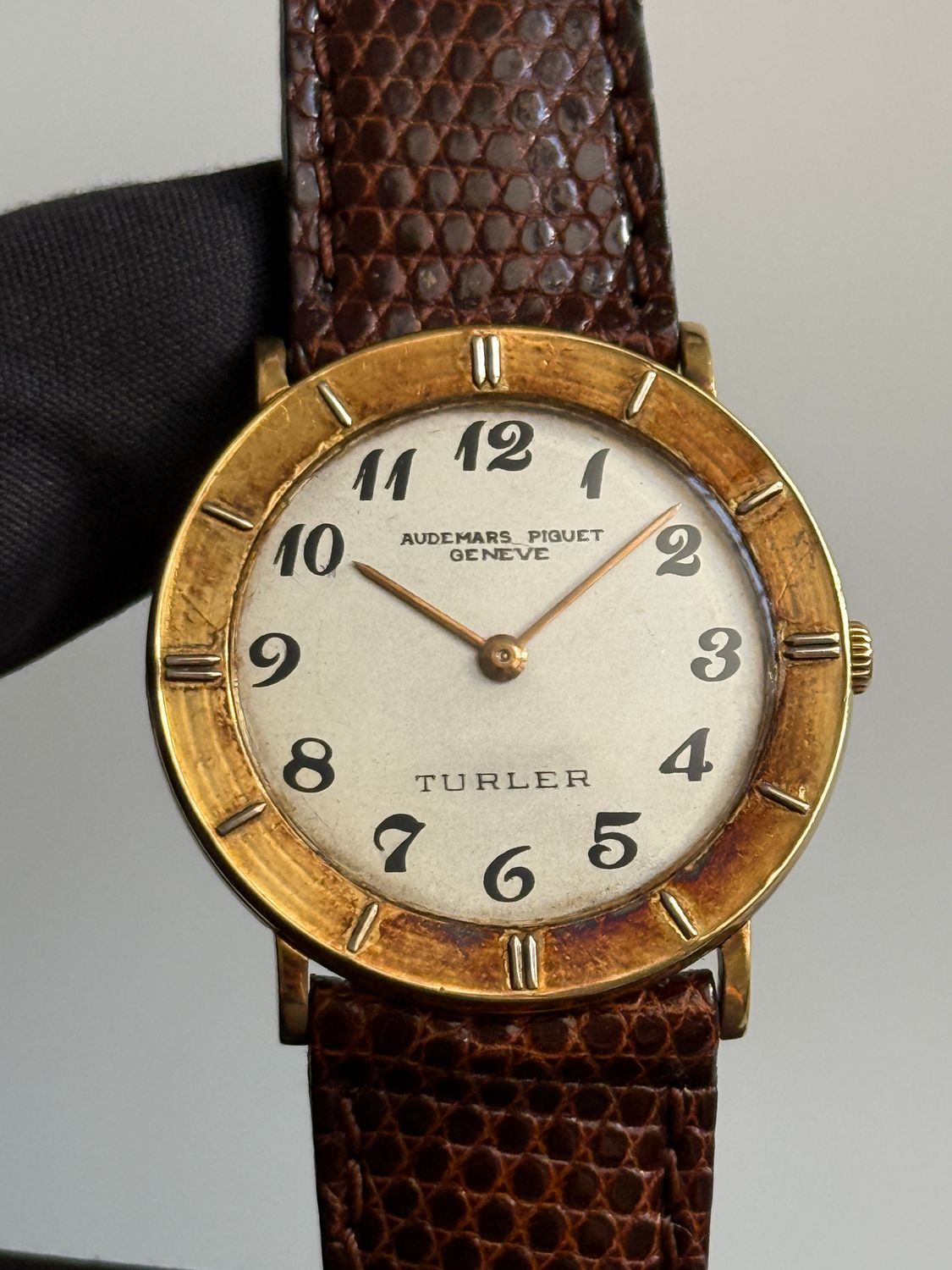 ​AUDEMARS PIGUET 5143 Disco Volante Ultra Thin Turler UFO Flying Saucer Cream Breguet 32mm 18k Yellow Gold Manual Cal. 2003 1950's
