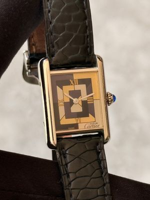 ​CARTIER Tank Must 1614 ART DECO Limited Edition /1000 Silver 20mm x 28mm Quartz 1995