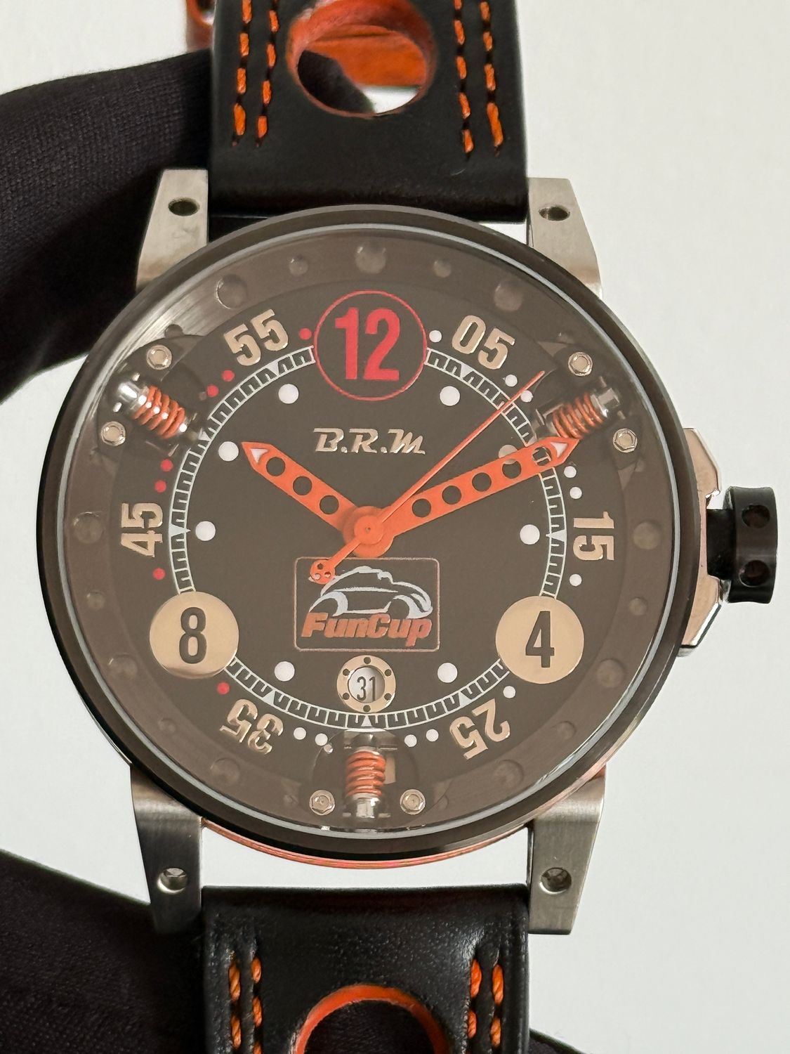 ​B.R.M V6-44-SA Fun Cup France Limited Edition /9 Racing Orange Stainless Steel 44mm Automatic 2022
