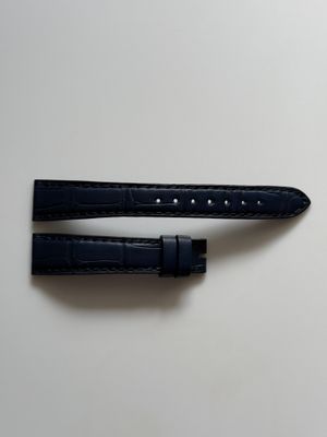 VACHERON CONSTANTIN Jalousie Half-Matte Dark Blue Alligator Leather Strap GJDJ Cousu Main Medium 15mm x 12mm VACHERON CONSTANTIN Jalousie Half-Matte Dark Blue Alligator Leather Strap GJDJ Cousu Main Medium 15mm x 12mm