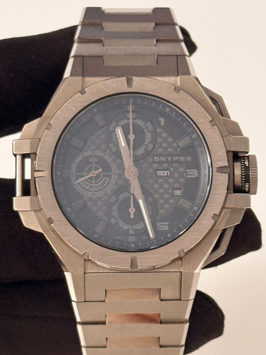 SNYPER Ironclad 50.900.0T Chronograph Date Titanium G5 Carbon Fiber Automatic 48mm 2015