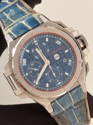 ​SNYPER IronClad 50.050.00 Chronograph Date Stainless Steel Blue Special Edition Automatic 48mm 2015