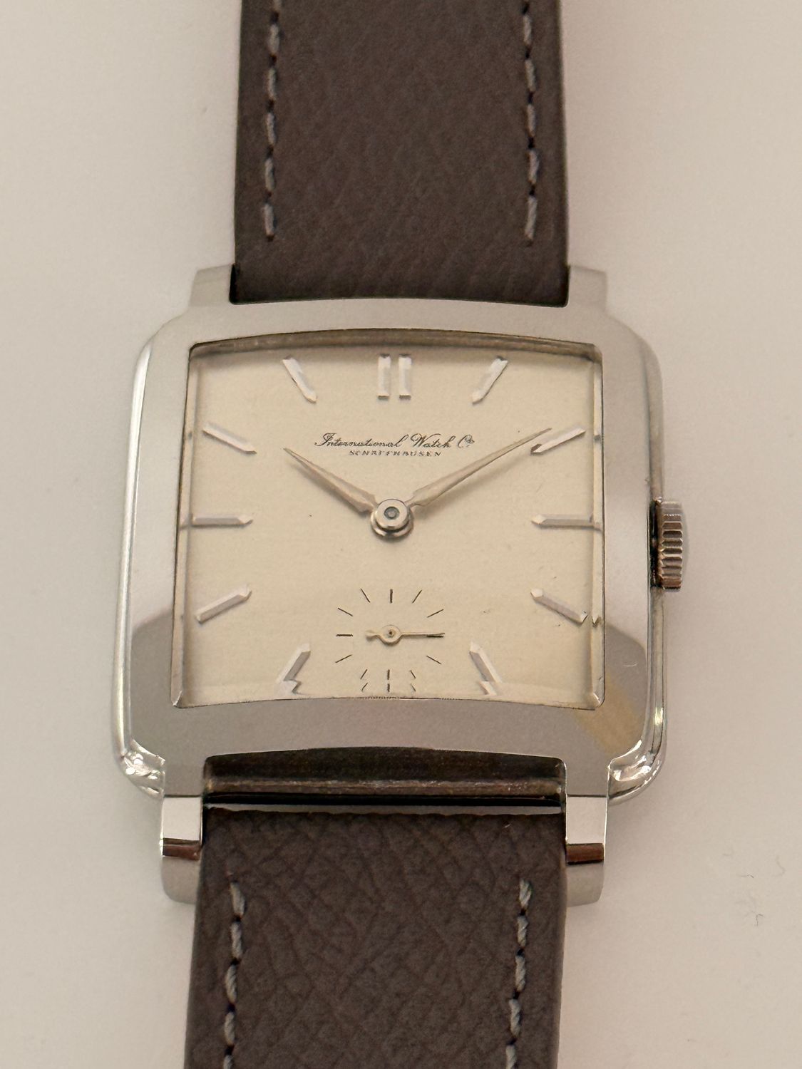 ​IWC Schaffhausen C.70 Cushion Carré Small Seconds Stainless Steel 31.5mm Manual Vintage 1950