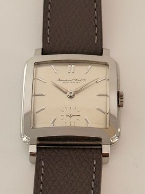 IWC Schaffhausen C.70 Cushion Carré Small Seconds Stainless Steel 31.5mm Manual Vintage 1950