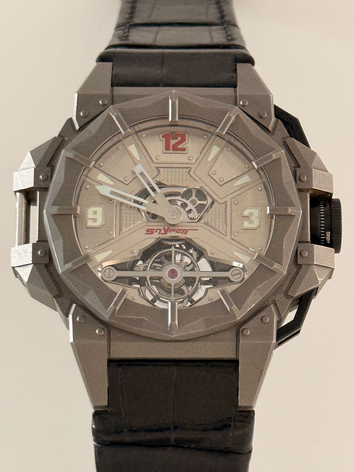 SNYPER Tourbillon F117 70.910.00CVL Titanium G5 Limited Edition /25 Manual 48mm 2015