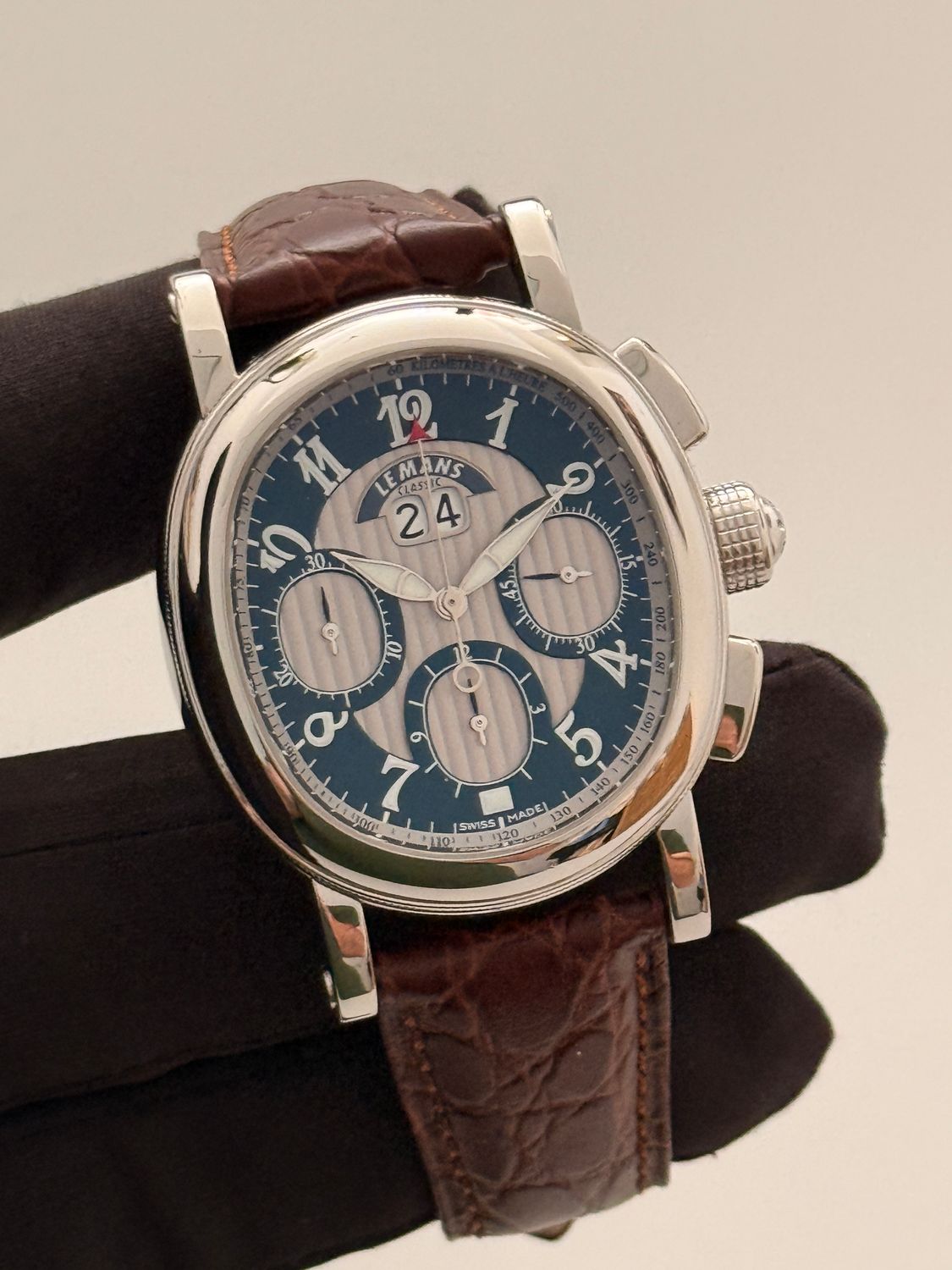 ​RICHARD MILLE Le Mans Classic 550 Green Chronograph Date Limited Edition Stainless Steel Automatic 41.5mm x 37mm 2005