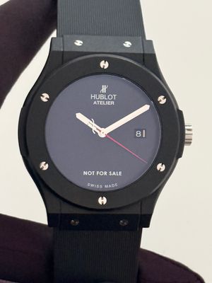 ​HUBLOT Big Bang Atelier Not For Sale Service Special Edition Black Titanium Date 38mm Quartz Circa 2012