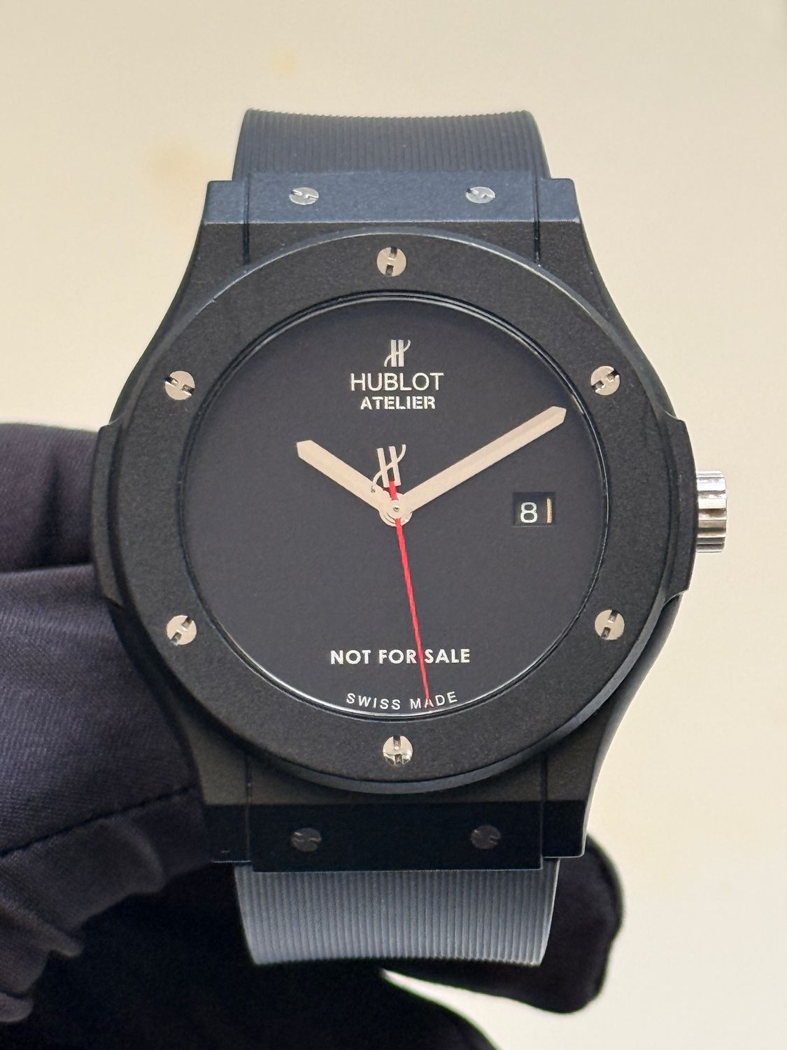 ​HUBLOT Big Bang Atelier Not For Sale Service Special Edition Black Titanium Date 38mm Quartz Circa 2012