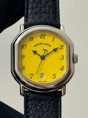 DANIEL ROTH Le Sentier T157 Yellow Stella Date Breguet Stainless Steel 32mm Automatic Circa 1996