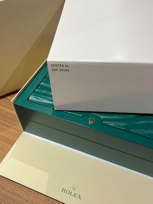 ROLEX Green Wave XL Box Platinum Daytona Day-Date 40 Gem-Set Rainbow Factory Diamond 2012-2025 FULL SET