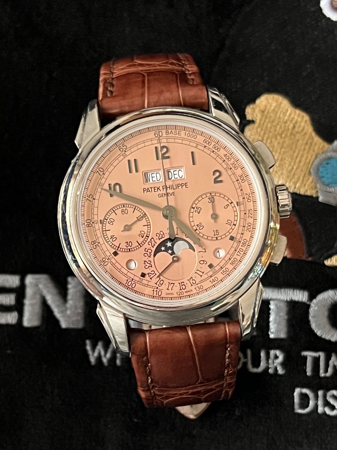 PATEK PHILIPPE 5270P Salmon Perpetual Calendar Chronograph 5270P-001 Platinum 41mm 2019 FULL SET
