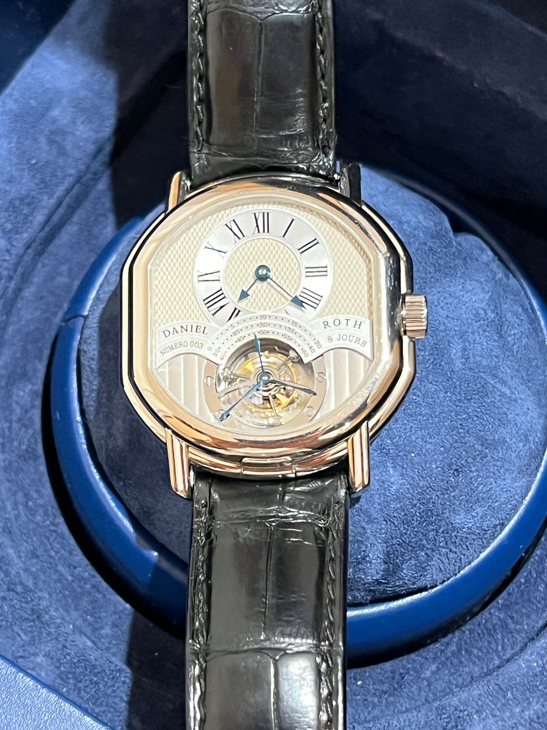 DANIEL ROTH 197.X.60 Masters Tourbillon 8 Days White Gold Ellipsocurvex 41mm FULL SET