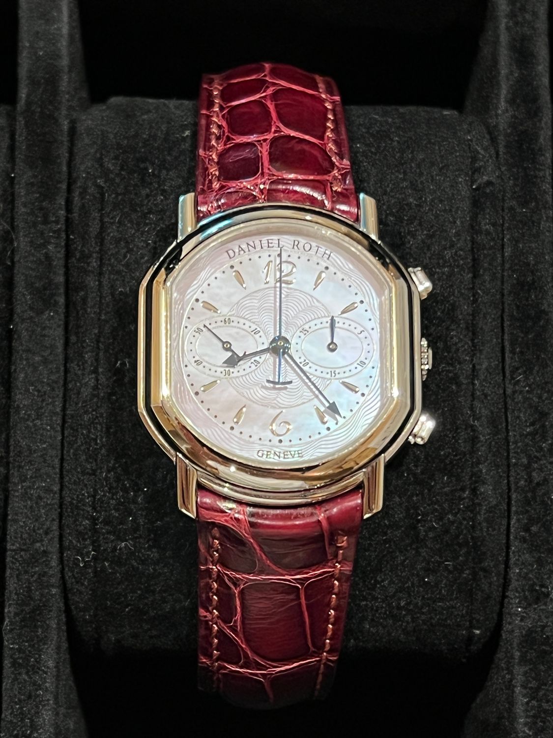 DANIEL ROTH C447.J.10 Chronograph Mother of Pearl MOP Stainless Steel Automatic 32mm