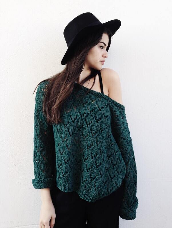 Green Relaxed Jumper