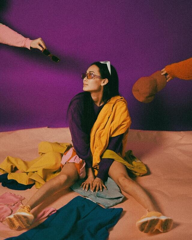 Purple Fitted Jumper
