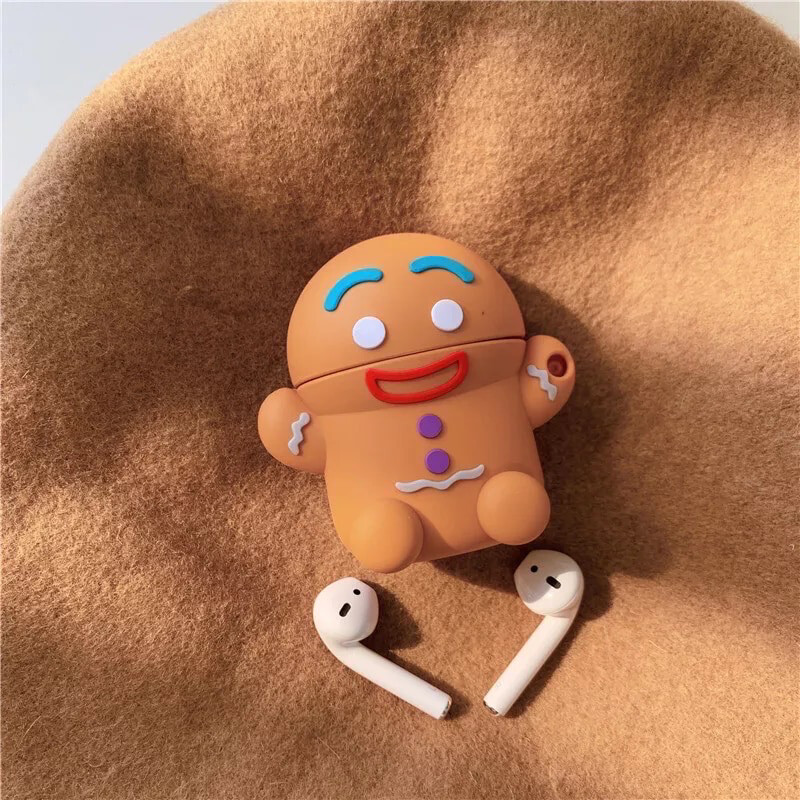 Gingerbread Man Silicone AirPod Case