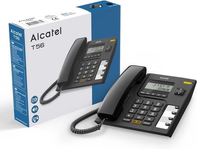 Alcatel Temporis T56 Schnurgebundenes Telefon, Schwarz