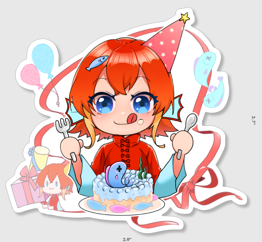 BDAY AME STICKER