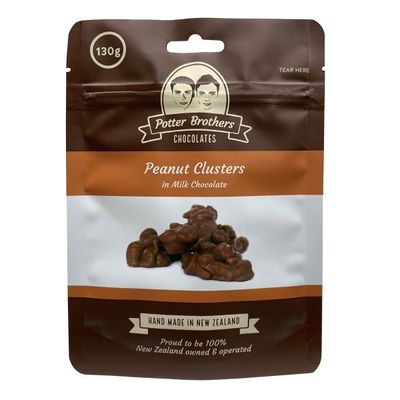 ​Potter Brothers Peanut Clusters in Milk Chocolate 130g